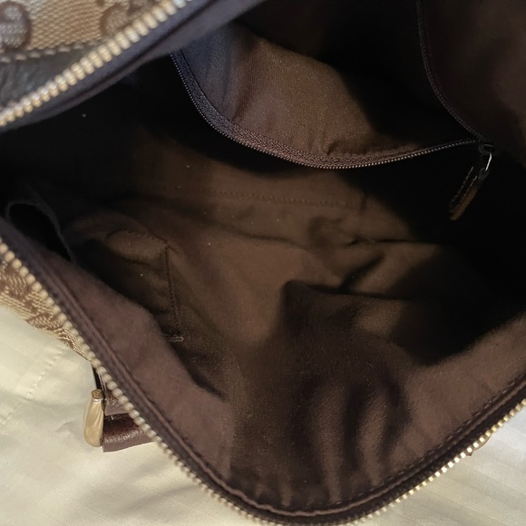 GUC Gucci Monogram Canvas Abbey Handbag - Picture 12 of 16